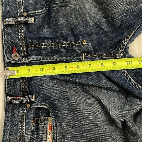 Diesel Zathan 693 Jeans Mens Size 33 Made in Italy Blue Bootcut Button Fly 2004 - Picture 8 of 13